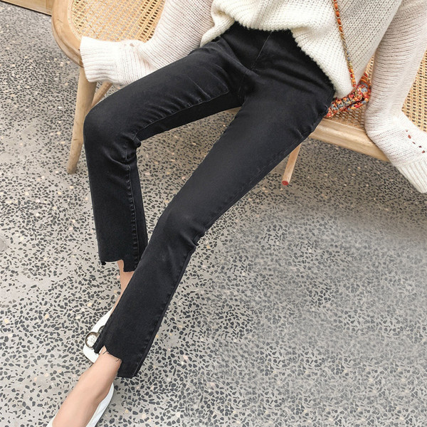 Casual Maternity Ripped Jeans