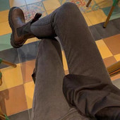 Kahes värvitoonis naiste moodsad teksad