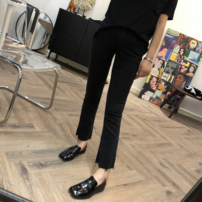 Ležerne traperice za trudnice ravnog uzorka visokog struka