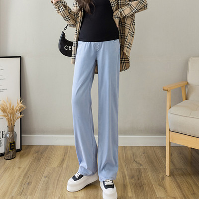 Naiste kõrge vöökohaga rasedate teksad