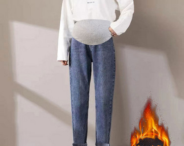 Casual γυναικείο τζιν με ή χωρίς φόδρα