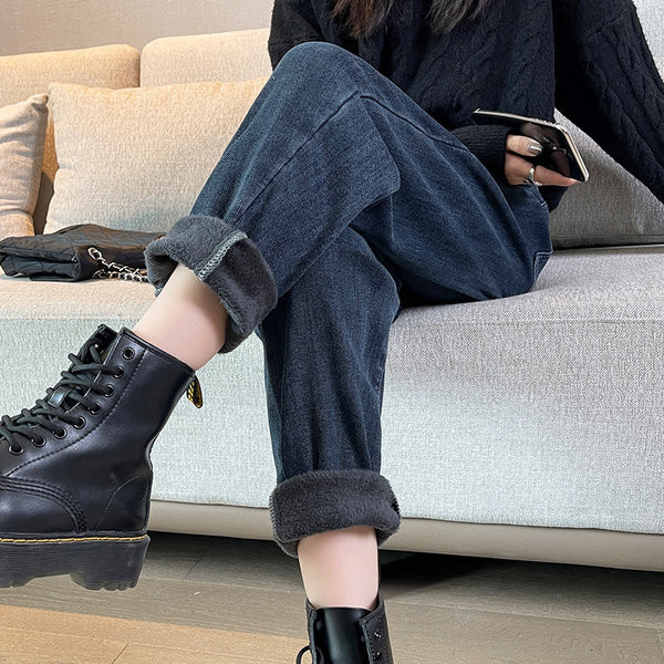 Casual γυναικείο τζιν με ή χωρίς φόδρα