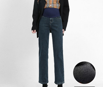 Μοντέρνο γυναικείο τζιν με ψηλόμεσο - μαύρο και μπλε χρώμα