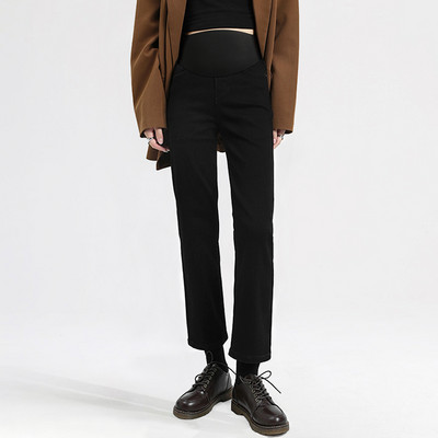 Μοντέρνο γυναικείο τζιν με ψηλόμεσο - μαύρο και μπλε χρώμα