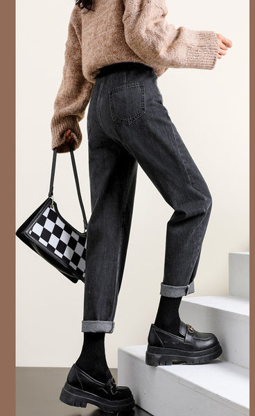 Τζιν εγκυμοσύνης με ψηλόμεσο και τσέπη σε πολλά χρώματα