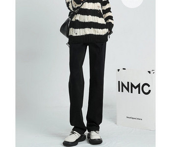 Γυναικείο ψηλόμεσο τζιν εγκυμοσύνης ίσιο μοντέλο