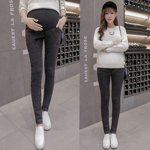 Γυναικείο ελαστικό τζιν εγκυμοσύνης με απαλή φόδρα