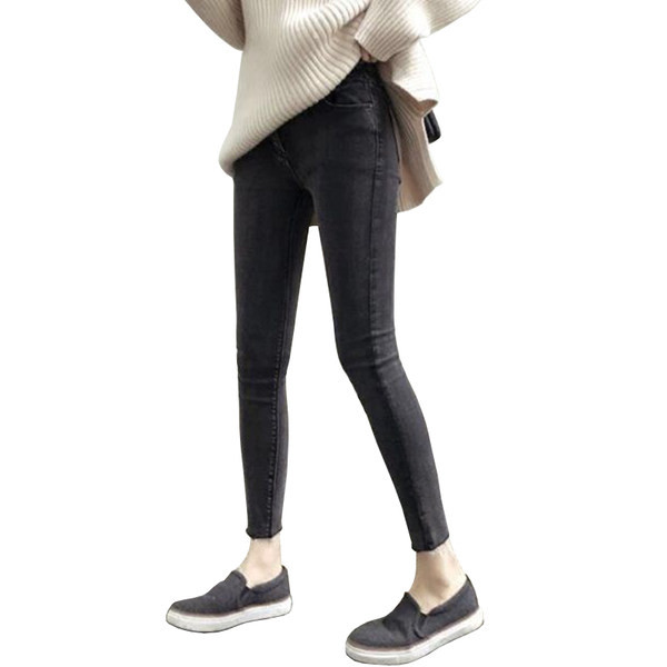 Dámske rifle pre tehotné ženy v tmavej farbe