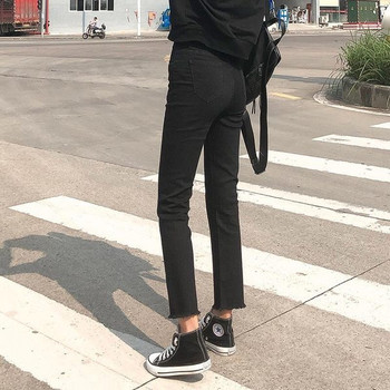 Γυναικείο casual τζιν για εγκύους σε σκούρο και ανοιχτό χρώμα