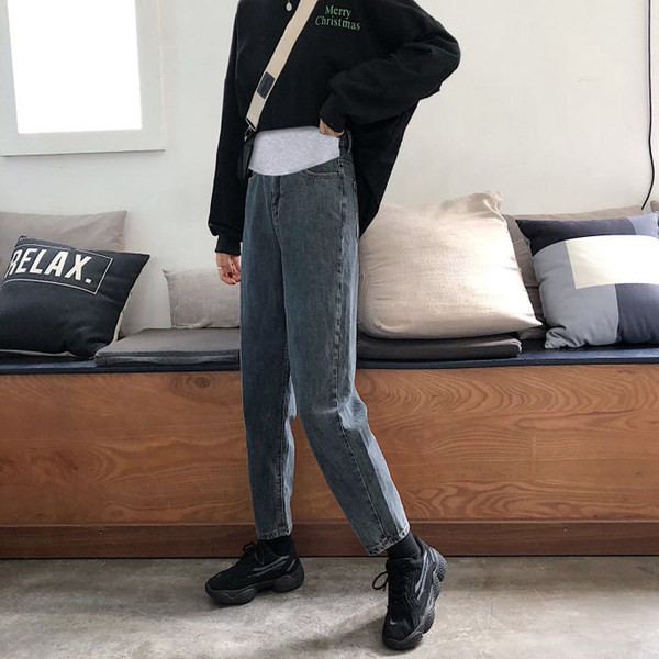 Blugi dama - talie inalta pentru gravide