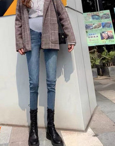 Γυναικείο τζιν με ψηλή μέση - για εγκύους