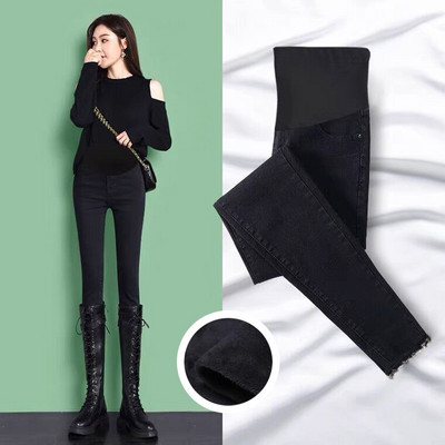 Džinsai nėščiosioms – aukštu liemeniu