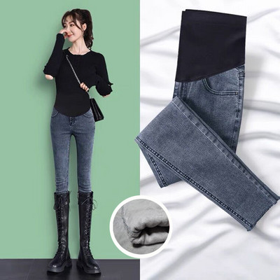 Džinsai nėščiosioms – aukštu liemeniu