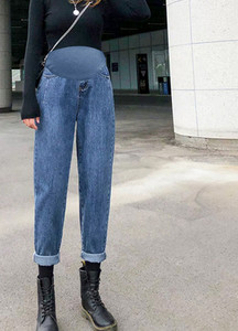 Γυναικείο ψηλόμεσο και τζιν τσέπης για εγκύους