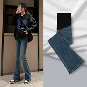 Moteriški džinsai nėščiosioms Čarlstono stiliaus