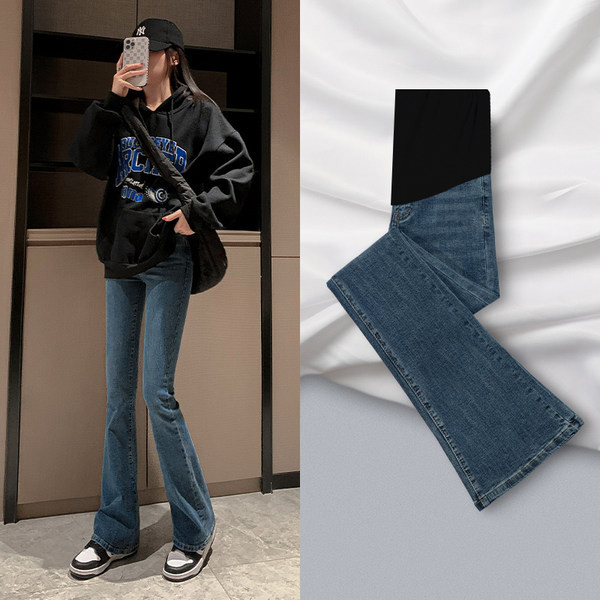 Moteriški džinsai nėščiosioms Čarlstono stiliaus