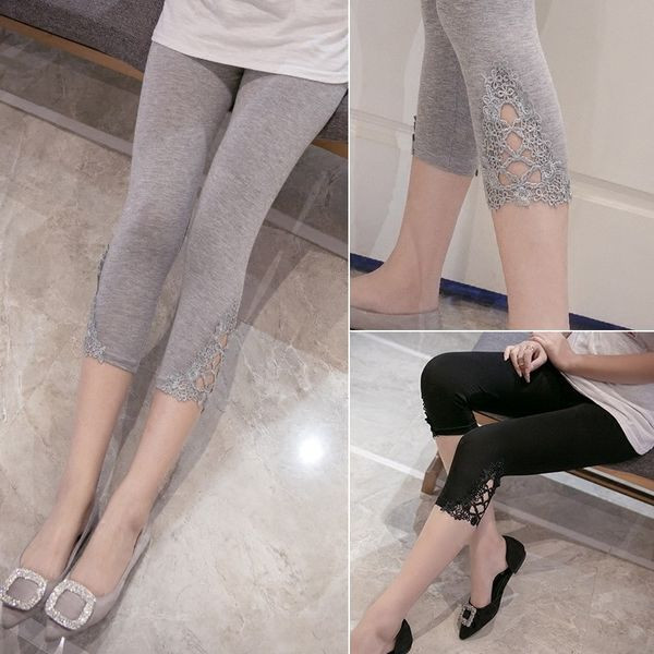 Jambiere de damă la modă cu broderie pentru sarcină