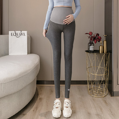 Legging de damă elastic cu talie înaltă cu inscripții