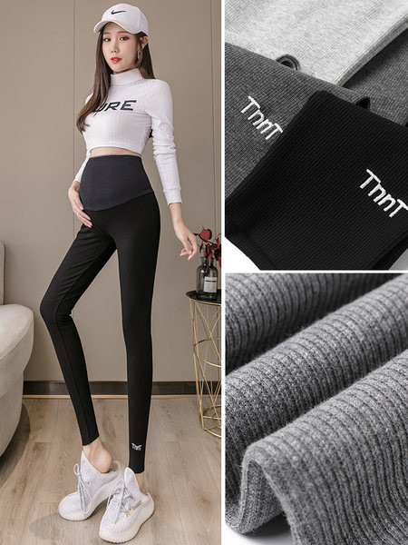 Legging de damă elastic cu talie înaltă cu inscripții