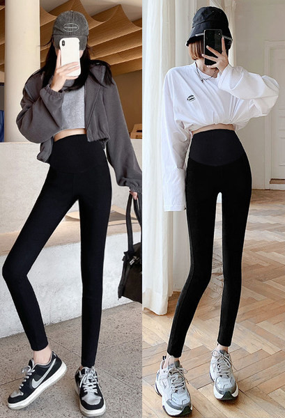 Ψηλόμεσο κολάν εγκυμοσύνης σε μαύρο χρώμα