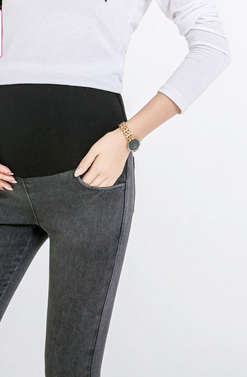 Втален дамски панталон с висока талия за бременни