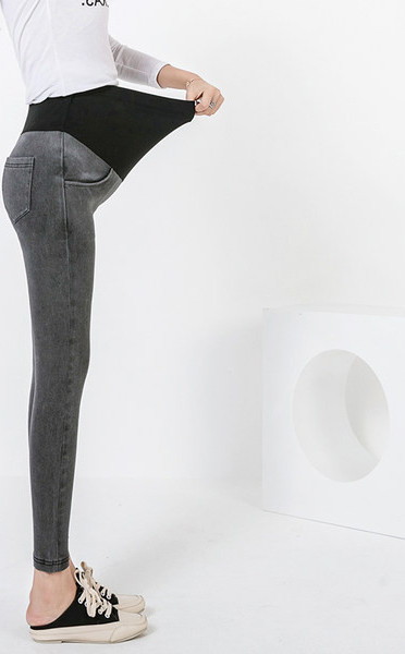 Γυναικείο εφαρμοστό ψηλόμεσο παντελόνι εγκυμοσύνης
