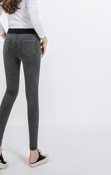 Γυναικείο εφαρμοστό ψηλόμεσο παντελόνι εγκυμοσύνης