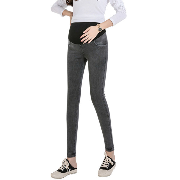 Γυναικείο εφαρμοστό ψηλόμεσο παντελόνι εγκυμοσύνης