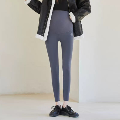 Dámske zimné legíny s vysokým pásom pre tehotné ženy