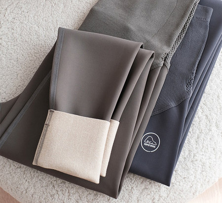 Dámske zimné legíny s vysokým pásom pre tehotné ženy