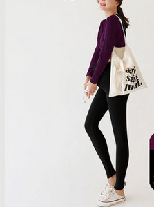 Casual ψηλόμεσο κολάν για γυναίκες σε μαύρο χρώμα