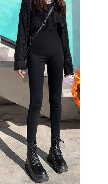 Γυναικεία ελαστικά κολάν με ή χωρίς επένδυση για εγκυμοσύνη