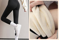 Dviejų spalvų moteriškos paminkštintos antblauzdžiai aukštu juosmeniu, tinkami nėščiosioms