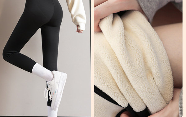 Dviejų spalvų moteriškos paminkštintos antblauzdžiai aukštu juosmeniu, tinkami nėščiosioms