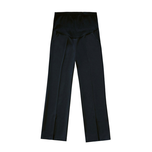 Alkalmi női legging fekete színű hasítékkal