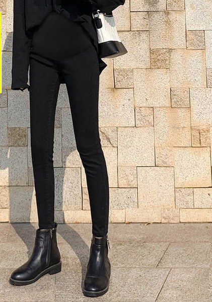 Alkalmi női kismama leggings - magas derekú