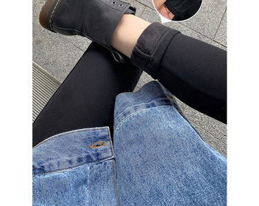 Μοντέρνο ψηλόμεσο κολάν εγκυμοσύνης για γυναίκες - μαύρο χρώμα