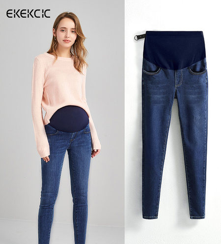 Νέο μοντέλο γυναικείο τζιν εγκυμοσύνης με ελαστικό ψηλόμεσο