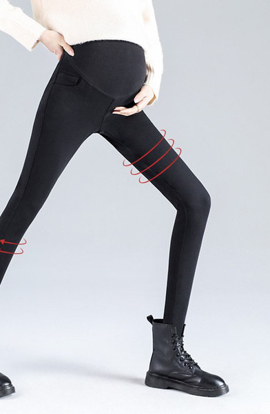 Ženske elastične tajice za trudnice visokog struka