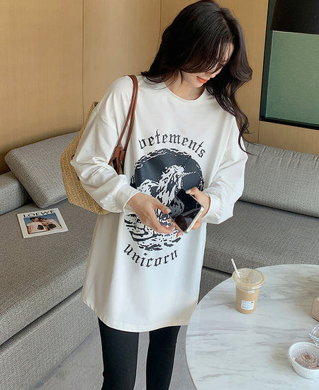 Γυναικεία μπλούζα Maternity Print Casual