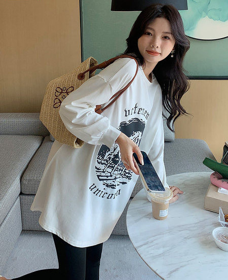 Γυναικεία μπλούζα Maternity Print Casual