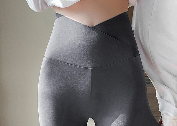 Jambiere de maternitate elastice cu talie înaltă de damă