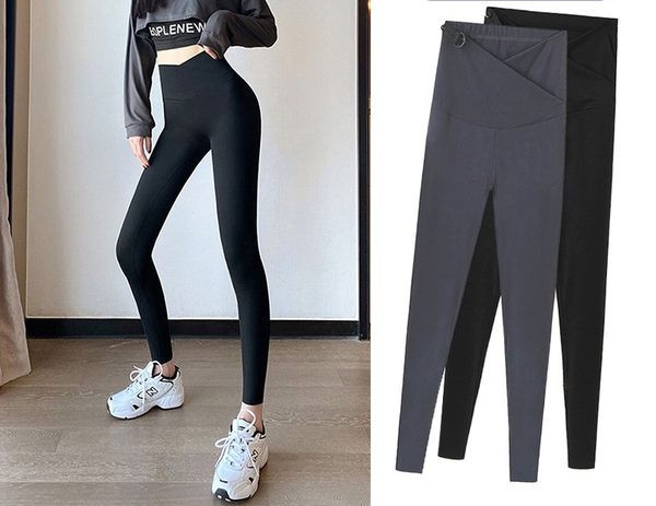 Jambiere de maternitate elastice cu talie înaltă de damă