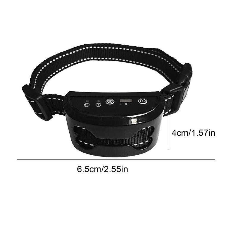 Pet Dog Anti Lok Antkaklis Control Train Įkraunamas IP65 Atsparus Vandeniui Stop Lojimas Šuns Vibracijos Ultragarsiniai Treniravimo Antkakliai