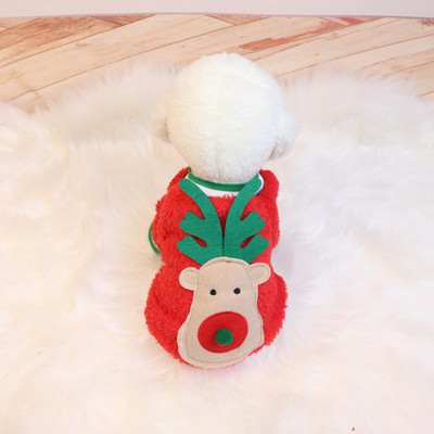 Naminio gyvūno triušis Kalėdų rūbai Triušiuko šventės drabužiai ausys nykštukas triušis rudens žiemos šiltų drabužių reikmenys