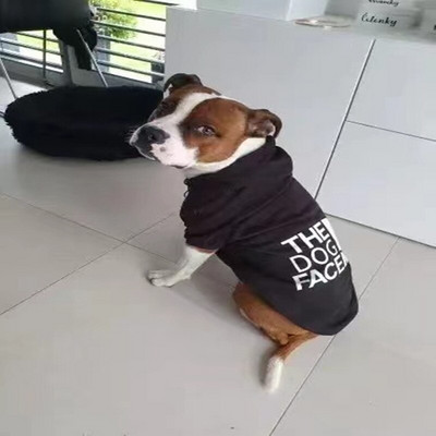 Μόδα φθινοπωρινά και χειμερινά ρούχα για κατοικίδια Ρούχα για μεγάλο και μικρό σκύλο Schnauzer Teddy Corgi Μπουφάν για σκύλους Casual Hoodie πουλόβερ Πρόσωπο σκύλου