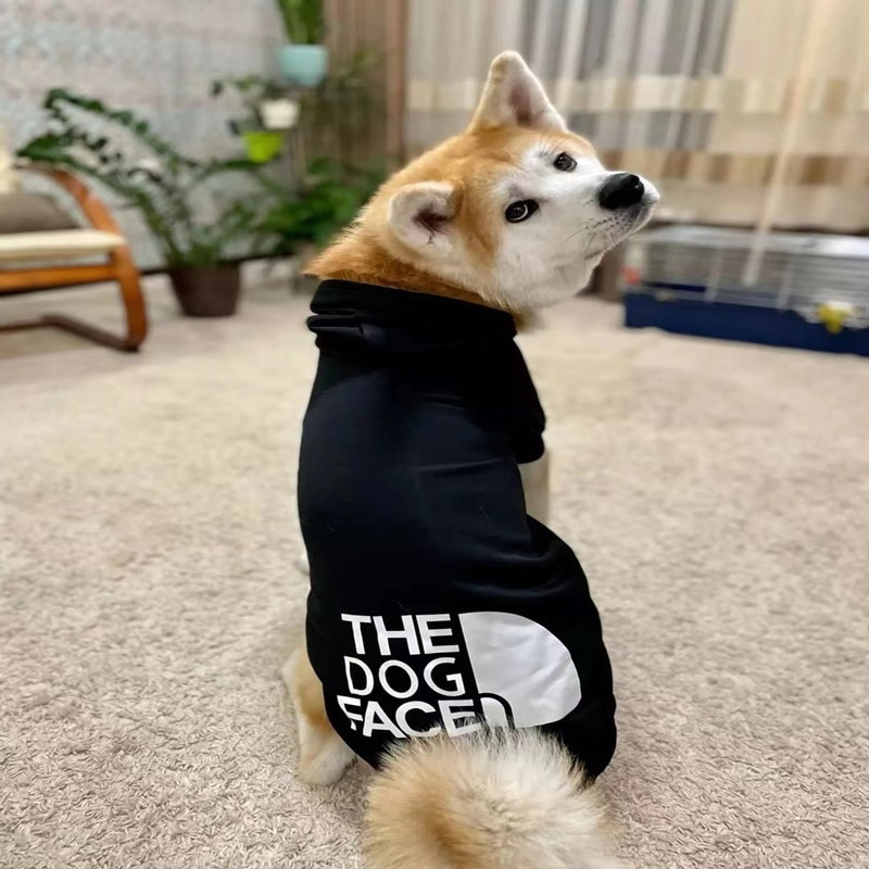 Mada Rudens ir Žiemos naminių gyvūnėlių drabužiai Didelių ir mažų šunų drabužiai Šnauceris Teddy Corgi Šuns striukė Kasdienis gobtuvas Megztinis Šuns veidas