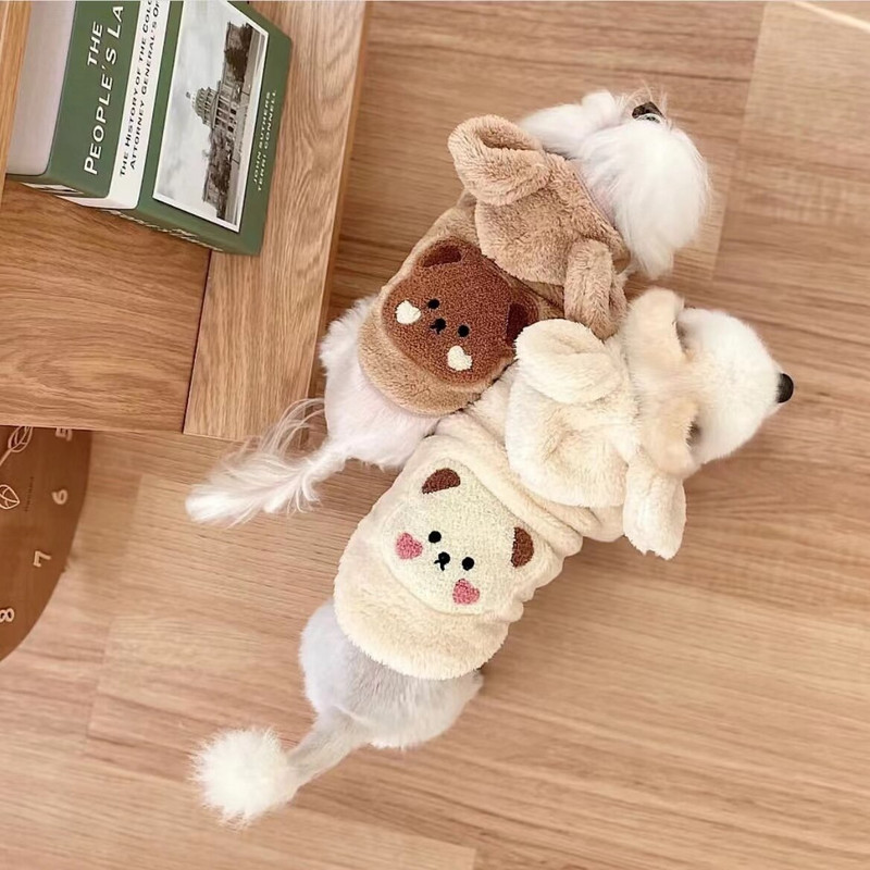 Ρούχα για κατοικίδια Φθινοπωρινά, Χειμώνα, Μεσαία Μικρά Σκυλιά Γλυκό πουλόβερ Ζεστό Μάλλινο Μόδα Φούτσες Γατάκι κουτάβι Χαριτωμένο πουλόβερ Τσιουάουα κανίς