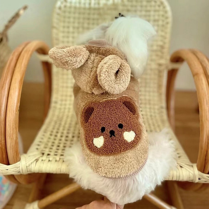 Ρούχα για κατοικίδια Φθινοπωρινά, Χειμώνα, Μεσαία Μικρά Σκυλιά Γλυκό πουλόβερ Ζεστό Μάλλινο Μόδα Φούτσες Γατάκι κουτάβι Χαριτωμένο πουλόβερ Τσιουάουα κανίς