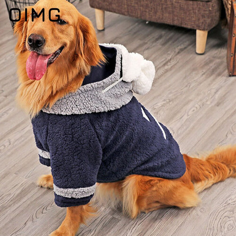 OIMG Γυαλιά κινουμένων σχεδίων Pet Dog βελούδινα ρούχα Golden Retriever Samoyed Labrador πουλόβερ Φθινόπωρο Χειμώνας Μεσαία Μεγάλα Σκυλιά Φούτερ